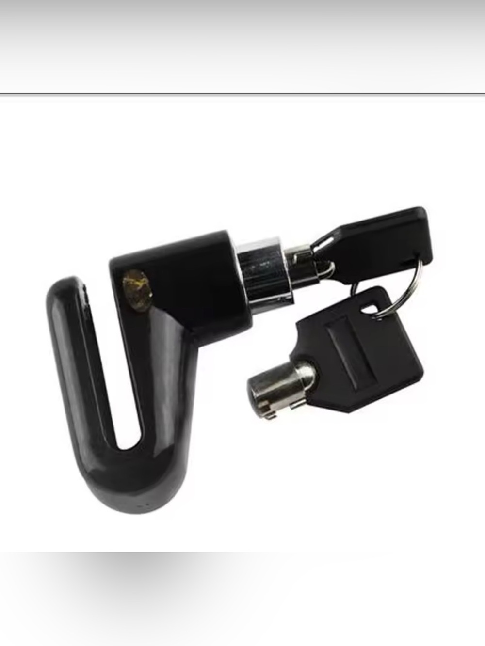 Universal Black Motorcycle Disc Brake Lock with Keys